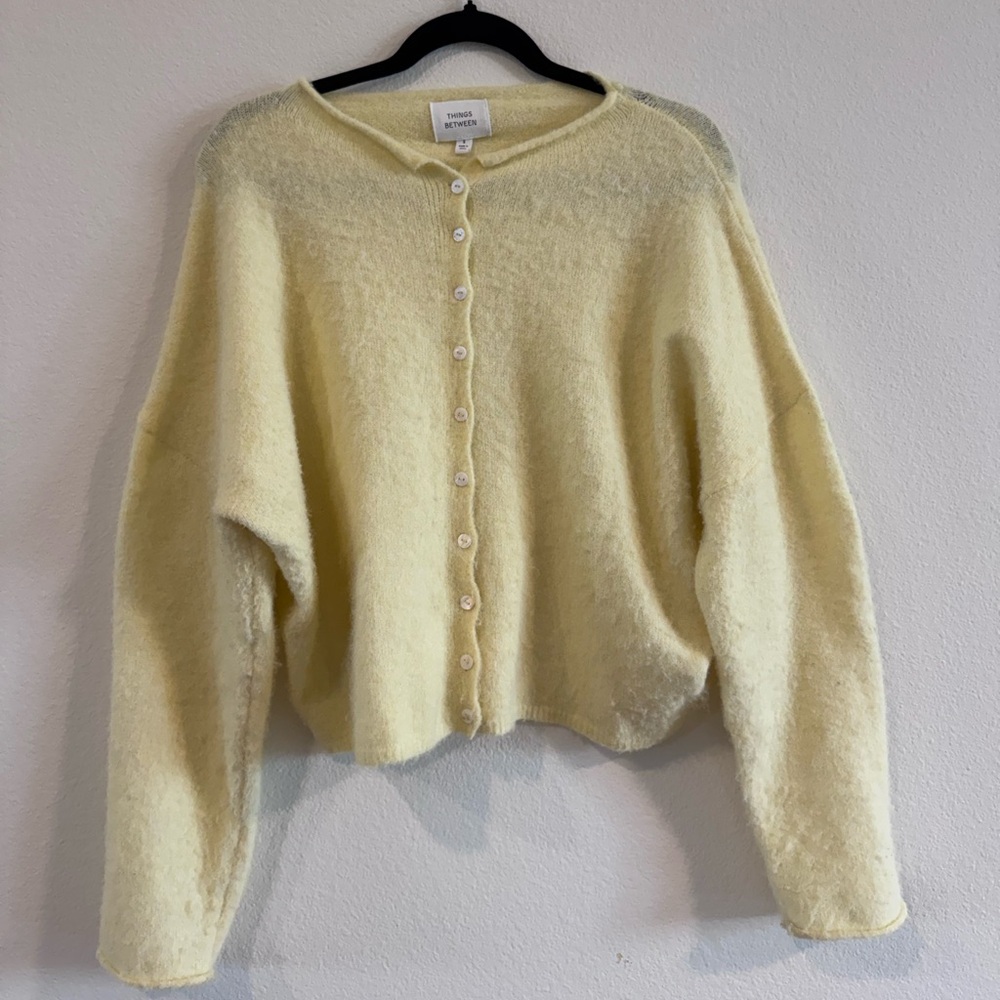 Things Between Cardigan Butter Yellow